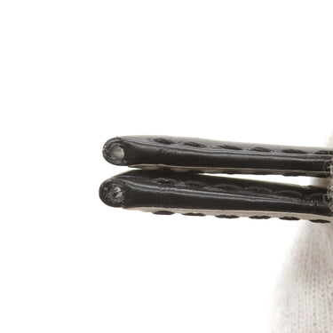 ブレゲ BREGUET ブラック クロコダイル 腕時計パーツ 未使用 純正 クロコ レザー 本革 ベルト バンド 替え 予備 スペア ストラップ 17mm ブラック 黒