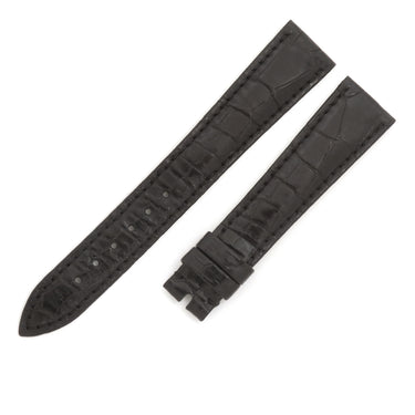 ブレゲ BREGUET ブラック クロコダイル 腕時計パーツ 新品同様 純正 クロコ レザー 本革 ベルト バンド 替え 予備 スペア ストラップ 18mm ブラック 黒