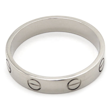 カルティエ Cartier ミニラブリング B4085155 ホワイトゴールド K18WG #55(JP15) リング 指輪 LOVE Ring 750 18K WG 18金 14.5号