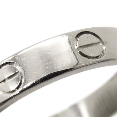 カルティエ Cartier ミニラブリング B4085155 ホワイトゴールド K18WG #55(JP15) リング 指輪 LOVE Ring 750 18K WG 18金 14.5号