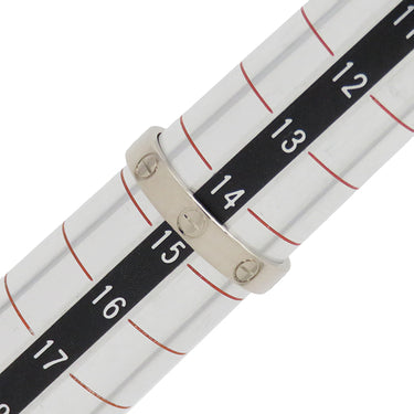 カルティエ Cartier ミニラブリング B4085155 ホワイトゴールド K18WG #55(JP15) リング 指輪 LOVE Ring 750 18K WG 18金 14.5号
