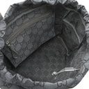 グッチ GUCCI GG リップストップ トート 767929 グレー ナイロン レザー トートバッグ シルバー金具 ショルダー ダークグレー