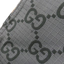 グッチ GUCCI GG リップストップ トート 767929 グレー ナイロン レザー トートバッグ シルバー金具 ショルダー ダークグレー