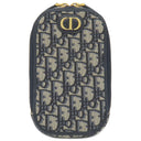 クリスチャン・ディオール Christian Dior 30 MONTAIGNE フォンホルダー 43MA0271 ブラック キャンバス 2WAYバッグ ゴールド金具 チェーンショルダー 紺