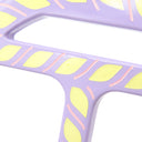 エルメス HERMES Hエキップ H057087FL01 パープル×イエロー バッファローホーン レザー ラッカー ネックレス 紫 黄色