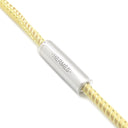 エルメス HERMES Hエキップ H057087FL01 パープル×イエロー バッファローホーン レザー ラッカー ネックレス 紫 黄色