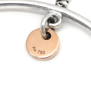 エルメス HERMES エクスリブリス フープ シルバーXピンクゴールド シルバー925 K18PG ピアス Ag925 AU750 スイング サークル