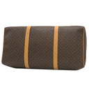 セリーヌ CELINE マカダム ブラウン PVC レザー ボストンバッグ ゴールド金具 総柄 トリオンフ ロゴ ヴィンテージ