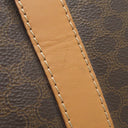 セリーヌ CELINE マカダム ブラウン PVC レザー ボストンバッグ ゴールド金具 総柄 トリオンフ ロゴ ヴィンテージ