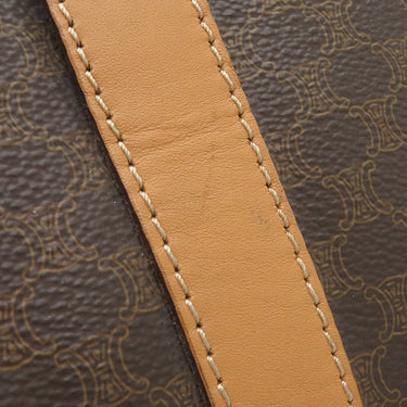 セリーヌ CELINE マカダム ブラウン PVC レザー ボストンバッグ ゴールド金具 総柄 トリオンフ ロゴ ヴィンテージ