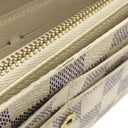 ルイヴィトン LOUIS VUITTON ポルトフォイユ サラ N61735 ダミエアズール ダミエアズールキャンバス 長財布 ゴールド金具 白