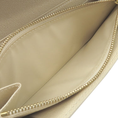 ルイヴィトン LOUIS VUITTON ポルトフォイユ サラ N61735 ダミエアズール ダミエアズールキャンバス 長財布 ゴールド金具 白