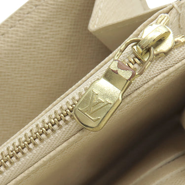 ルイヴィトン LOUIS VUITTON ポルトフォイユ サラ N61735 ダミエアズール ダミエアズールキャンバス 長財布 ゴールド金具 白