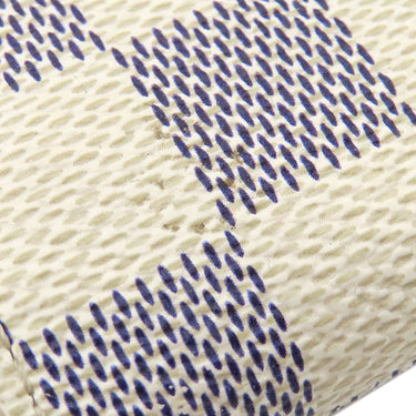 ルイヴィトン LOUIS VUITTON ポルトフォイユ サラ N61735 ダミエアズール ダミエアズールキャンバス 長財布 ゴールド金具 白