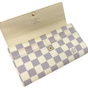 ルイヴィトン LOUIS VUITTON ポルトフォイユ サラ N61735 ダミエアズール ダミエアズールキャンバス 長財布 ゴールド金具 白