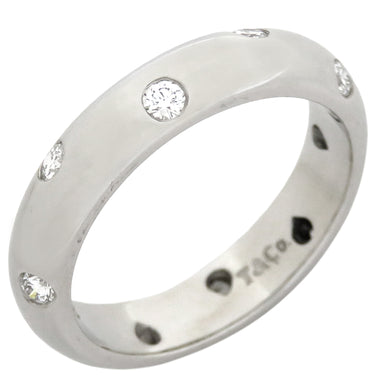 ティファニー Tiffany & Co ドッツ ダイヤリング プラチナ Pt950 ダイヤモンド リング 指輪 プラチナ 8号