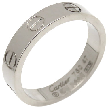 カルティエ Cartier ミニラブリング B4085100 ホワイトゴールド K18WG #47(JP7) リング 指輪 LOVE Ring 750 7号