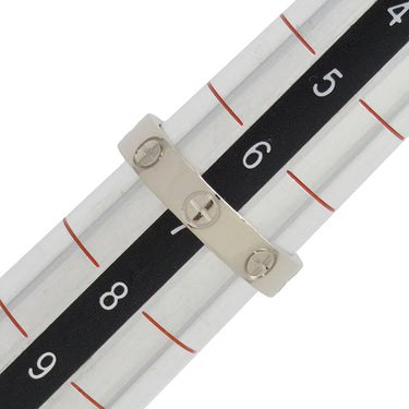 カルティエ Cartier ミニラブリング B4085100 ホワイトゴールド K18WG #47(JP7) リング 指輪 LOVE Ring 750 7号