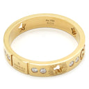 グッチ GUCCI アイコン スター ダイヤリング イエローゴールド K18YG #18 リング 指輪 Au750 750 18K 17号