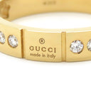 グッチ GUCCI アイコン スター ダイヤリング イエローゴールド K18YG #18 リング 指輪 Au750 750 18K 17号