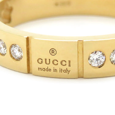 グッチ GUCCI アイコン スター ダイヤリング イエローゴールド K18YG #18 リング 指輪 Au750 750 18K 17号