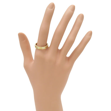 グッチ GUCCI アイコン スター ダイヤリング イエローゴールド K18YG #18 リング 指輪 Au750 750 18K 17号