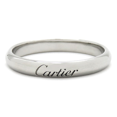 カルティエ Cartier C ドゥ カルティエ B4232456 プラチナシルバー Pt950 #56(JP16) リング 指輪 ウェディングリング プラチナ 16号