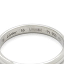 カルティエ Cartier C ドゥ カルティエ B4232456 プラチナシルバー Pt950 #56(JP16) リング 指輪 ウェディングリング プラチナ 16号