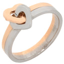 カルティエ Cartier ダブルハート ピンクゴールドXホワイトゴールド K18PG K18WG #49(JP9) リング 指輪 2カラー コンビ 8.5号