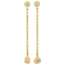 カルティエ Cartier ベビートリニティ B8020800 ホワイトゴールドXイエローゴールドXピンクゴールド K18WG K18YG K18PG ダイヤモンド イヤリング スリーカラー 1Pダイヤ 750 18K 18金