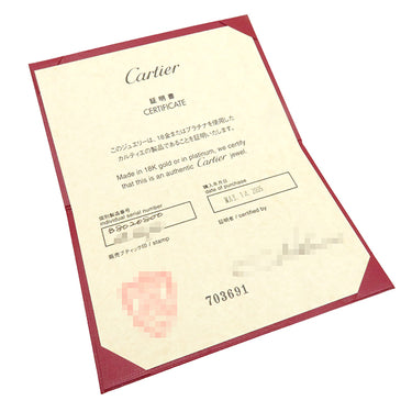 カルティエ Cartier ベビートリニティ B8020800 ホワイトゴールドXイエローゴールドXピンクゴールド K18WG K18YG K18PG ダイヤモンド イヤリング スリーカラー 1Pダイヤ 750 18K 18金