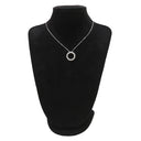 カルティエ Cartier ラブ サークル ダイヤ B7014600 ホワイトゴールド K18WG ダイヤモンド ネックレス 18金 750WG 3Pダイヤ