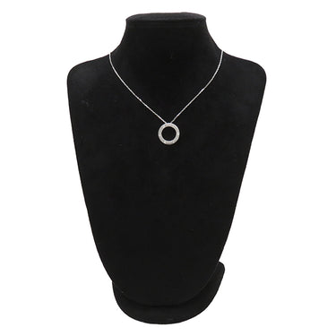 カルティエ Cartier ラブ サークル ダイヤ B7014600 ホワイトゴールド K18WG ダイヤモンド ネックレス 18金 750WG 3Pダイヤ