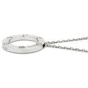 カルティエ Cartier ラブ サークル ダイヤ B7014600 ホワイトゴールド K18WG ダイヤモンド ネックレス 18金 750WG 3Pダイヤ