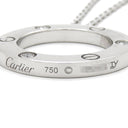 カルティエ Cartier ラブ サークル ダイヤ B7014600 ホワイトゴールド K18WG ダイヤモンド ネックレス 18金 750WG 3Pダイヤ