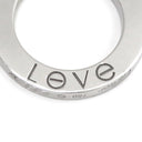 カルティエ Cartier ラブ サークル ダイヤ B7014600 ホワイトゴールド K18WG ダイヤモンド ネックレス 18金 750WG 3Pダイヤ