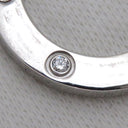 カルティエ Cartier ラブ サークル ダイヤ B7014600 ホワイトゴールド K18WG ダイヤモンド ネックレス 18金 750WG 3Pダイヤ