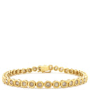 ノンブランド NON BRAND テニスブレスレット イエローゴールド K18YG ダイヤモンド ブレスレット