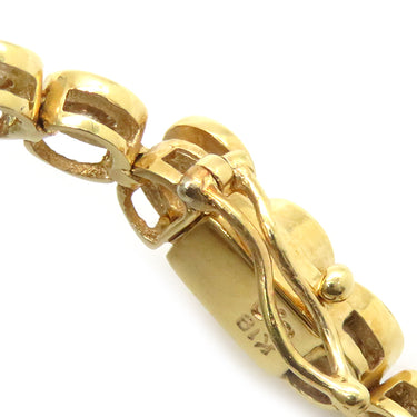 ノンブランド NON BRAND テニスブレスレット イエローゴールド K18YG ダイヤモンド ブレスレット