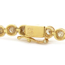 ノンブランド NON BRAND テニスブレスレット イエローゴールド K18YG ダイヤモンド ブレスレット