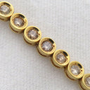 ノンブランド NON BRAND テニスブレスレット イエローゴールド K18YG ダイヤモンド ブレスレット