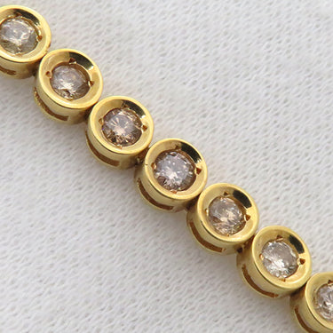 ノンブランド NON BRAND テニスブレスレット イエローゴールド K18YG ダイヤモンド ブレスレット