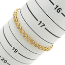 ノンブランド NON BRAND テニスブレスレット イエローゴールド K18YG ダイヤモンド ブレスレット