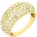 ノンブランド NON BRAND ダイヤリング イエローゴールド K18YG ダイヤモンド リング 指輪 月甲丸 12号