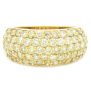 ノンブランド NON BRAND ダイヤリング イエローゴールド K18YG ダイヤモンド リング 指輪 月甲丸 12号