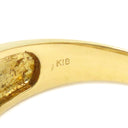 ノンブランド NON BRAND ダイヤリング イエローゴールド K18YG ダイヤモンド リング 指輪 月甲丸 12号