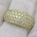 ノンブランド NON BRAND ダイヤリング イエローゴールド K18YG ダイヤモンド リング 指輪 月甲丸 12号