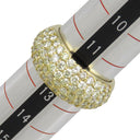 ノンブランド NON BRAND ダイヤリング イエローゴールド K18YG ダイヤモンド リング 指輪 月甲丸 12号