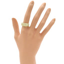 ノンブランド NON BRAND ダイヤリング イエローゴールド K18YG ダイヤモンド リング 指輪 月甲丸 12号