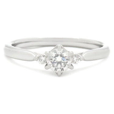 ニワカ NIWAKA 白鈴 ダイヤリング 3456N2 プラチナシルバー Pt950 ダイヤモンド リング 指輪 3石 俄 10.5号